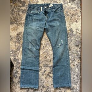 Karl Lagerfeld Blue Straight Leg Jeans
